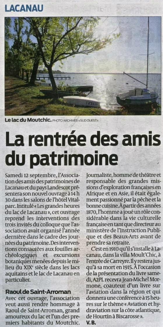 Sud Ouest 10 septembre 2015