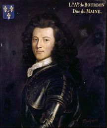 portrait du duc du Maine, fils de Louis XIV et grand maître de l'artillerie, dont relevaient les lieutenant généraux, eux-mêmes secondés par les commissaires provinciaux