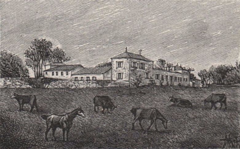 Représentation du domaine du Galan au XIXe siècle