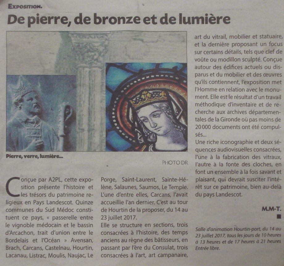 Journal du Médoc 14 juillet 2017
